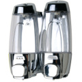 Durable Modeling 400ml*2 Wholesale Silver Plastic Soap Dispenser